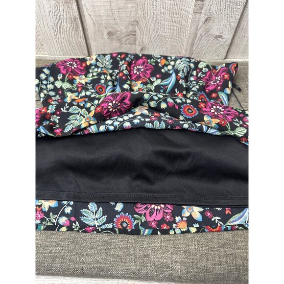 Paper Crane Womens Small Floral Sleeveless Lined Halter Dress Elastic Waist - Picture 7 of 9